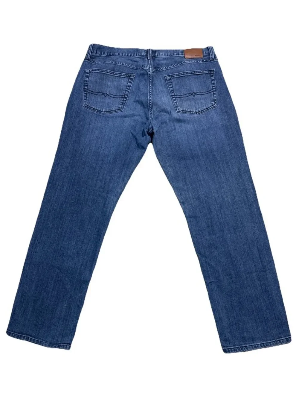 Lucky Brand 221 Original Straight Leg Denim Jeans Mens W38 L32 Dark Wash Zip Fly
